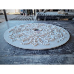 Розетка гіпсова у стилі рококо з витонченим малюнком р-250 Ø880