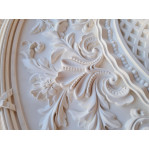 Розетка гипсовая в классическом стиле с насыщенным рисунком р-257 Ø800