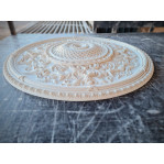 Розетка гипсовая в классическом стиле с насыщенным рисунком р-257 Ø800