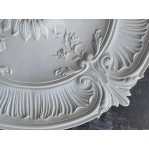 Розетка гіпсова в класичному стилі з квітами р-30 Ø740