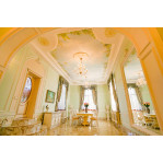 Розетка гіпсова в класичному стилі з квітами р-30 Ø740