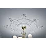 Розетка гіпсова в класичному стилі з іонікою р-36 Ø410