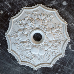 Розетка стельова з гіпсу з фруктовим малюнком, символ достатку р-41 Ø440
