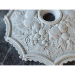 Розетка стельова з гіпсу з фруктовим малюнком, символ достатку р-41 Ø440