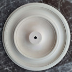 Розетка стельова з гіпсу гладка, без візерунка р-42 Ø600