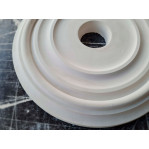 Розетка стельова з гіпсу гладка, без візерунка р-43 Ø280