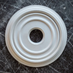 Розетка гіпсова гладка, без візерунка, під світильник р-46 Ø200