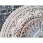 Розетка гіпсова в класичному стилі з мушлями р-56 Ø840