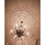 Розетка гіпсова у східному стилі з різьбленим арабським візерунком р-58 Ø1530