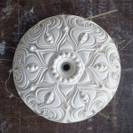 Розетка гіпсова в східному стилі з різьбленим візерунком р-60 Ø345