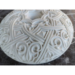Розетка гіпсова у східному стилі з різьбленим візерунком р-61 Ø300