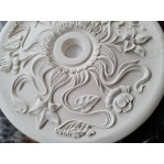 Розетка гіпсова з квітами лілій та півонії в стилі модерн р-65 Ø645