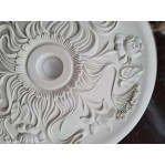 Розетка гіпсова з квітами лілій та півонії в стилі модерн р-65 Ø645