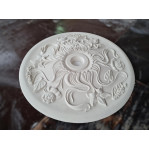 Розетка гіпсова з квітами лілій та півонії в стилі модерн р-65 Ø645