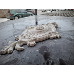 Розетка гіпсова у класичному стилі у формі ромба р-81  600х340