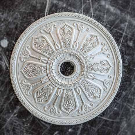 Розетка гіпсова у східному стилі з різьбленим візерунком р-87 Ø400