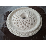 Розетка гіпсова в класичному стилі з сіточкою р-90 Ø410