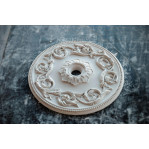 Розетка гіпсова з витонченим квітковим орнаментом р-94а Ø490