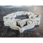 Розетка гіпсова із східним орнаментом квадратної форми р-97а Ø380