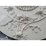 Розетка гіпсова з витонченим флористичним малюнком р-98 Ø1280