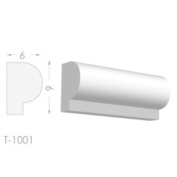 Тяга, молдинг з гіпсу т-1001
