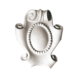 Картуш з гипсу №8 h200x170 мм