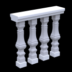 Балюстрада з бетону Бб-6 h927 мм.