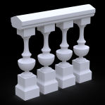 Балюстрада з бетону Бб-3 h929 мм.