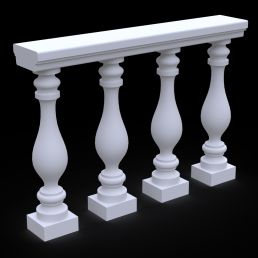 Балюстрада з бетону Бб-5 h980 мм.