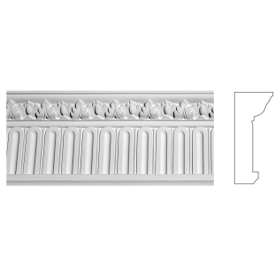 Карниз з гіпсу к-121 h130х55мм