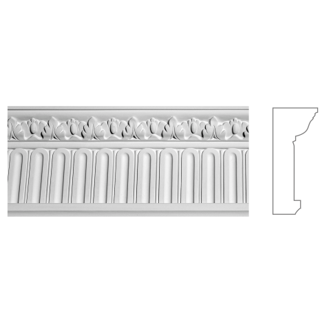 Карниз з гіпсу к-121 h130х55мм