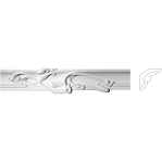 Карниз з гіпсу к-134 h150х114мм