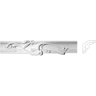 Карниз з гіпсу к-134 h150х114мм