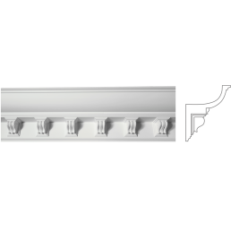 Карниз из гипса к-136 h190х165мм
