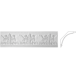 Карниз з гіпсу к-148 h207х220мм