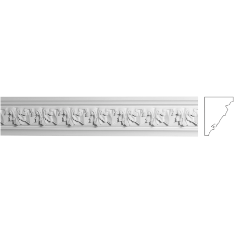 Карниз з гіпсу к-155 h86х62мм