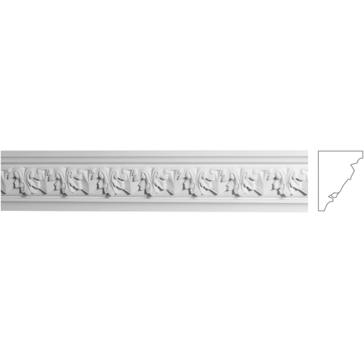 Карниз з гіпсу к-155 h86х62мм