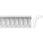 Карниз з гіпсу к-161 h138х100мм