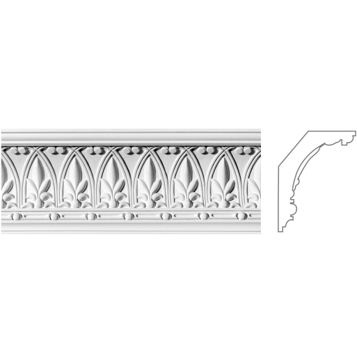 Карниз з гіпсу к-161 h138х100мм