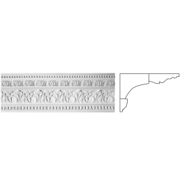 Карниз з гіпсу к-163 h165х260мм