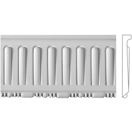 Карниз з гіпсу к-166 һ157х20мм