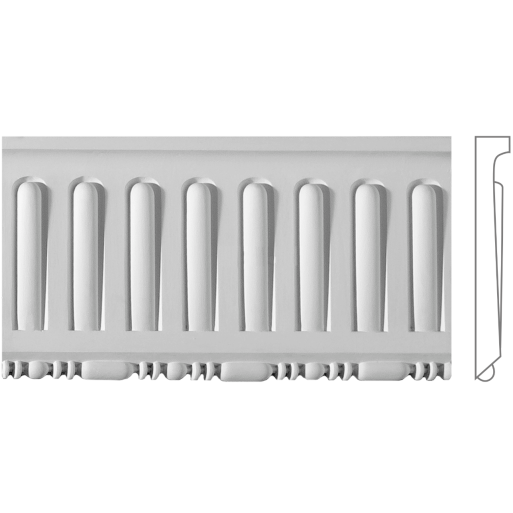 Карниз з гіпсу к-166 һ157х20мм