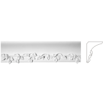Карниз з гіпсу к-181 h135х112мм