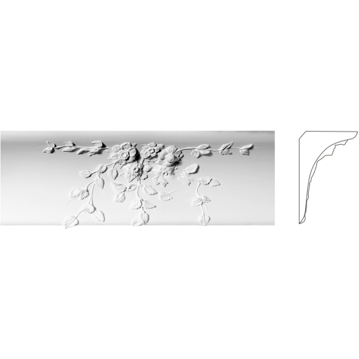 Карниз з гіпсу к-182 h172х140мм