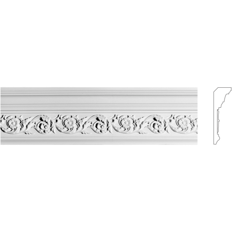 Карниз з гіпсу к-183 h145х58мм