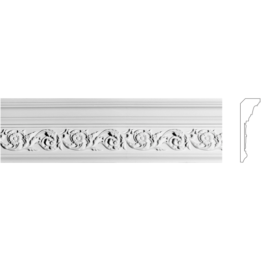 Карниз з гіпсу к-183 h145х58мм