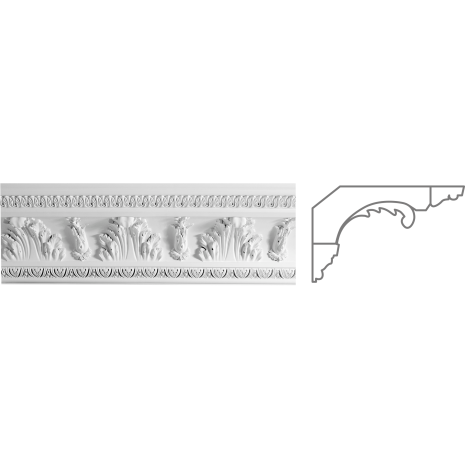 Карниз из гипса к-202 h170х350мм