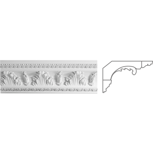 Карниз з гіпсу к-202 h170х350мм