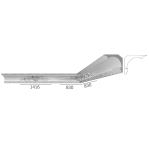 Карниз з гіпсу к-276 h320х385 мм
