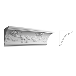 Карниз з гіпсу к-153 h172х161мм